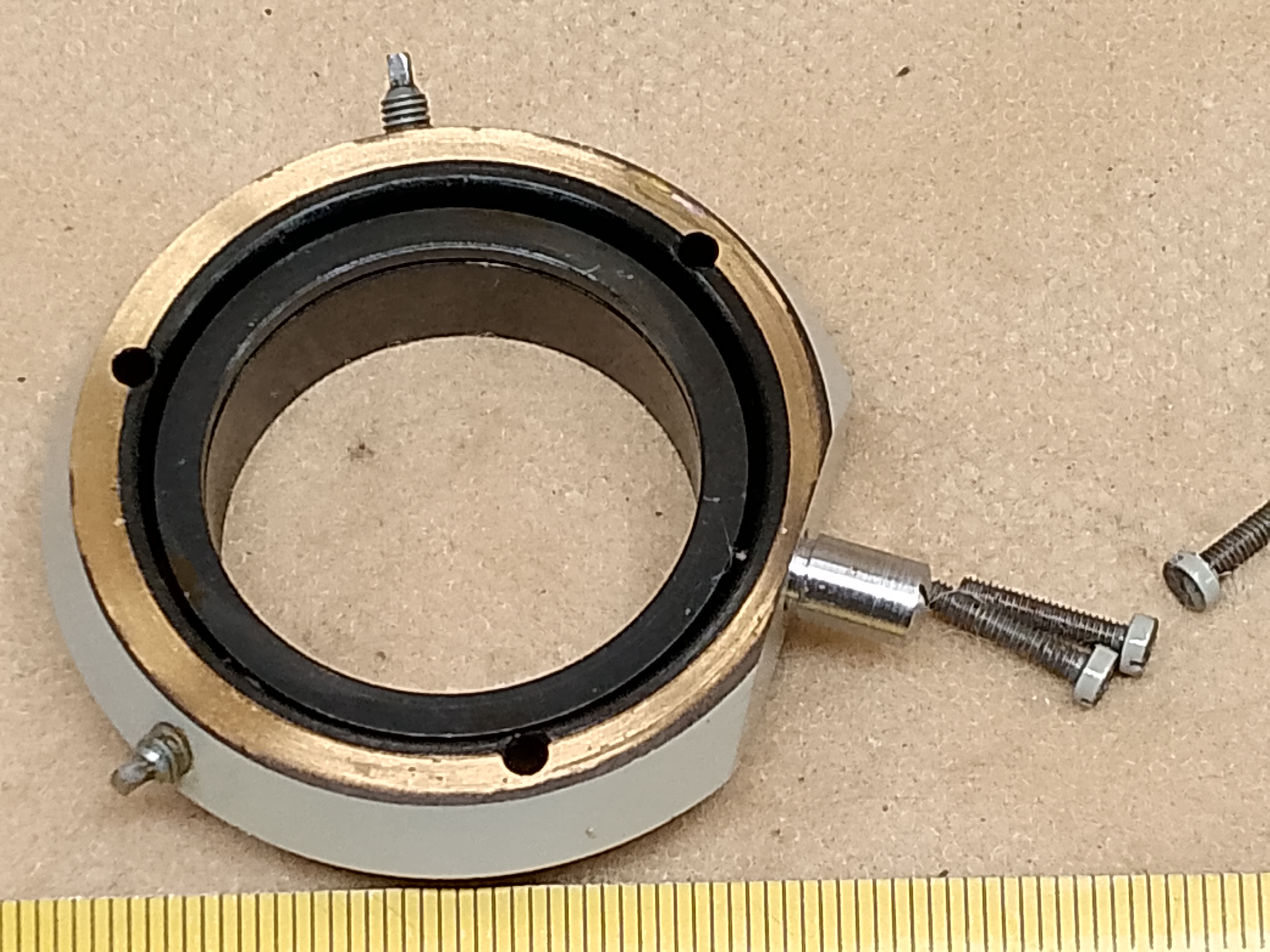 Carl Zeiss Jena Amplival pankratischer Mikroskopkondensor - Zentrierring für Apl. 1.4 Linse - Ansicht #5