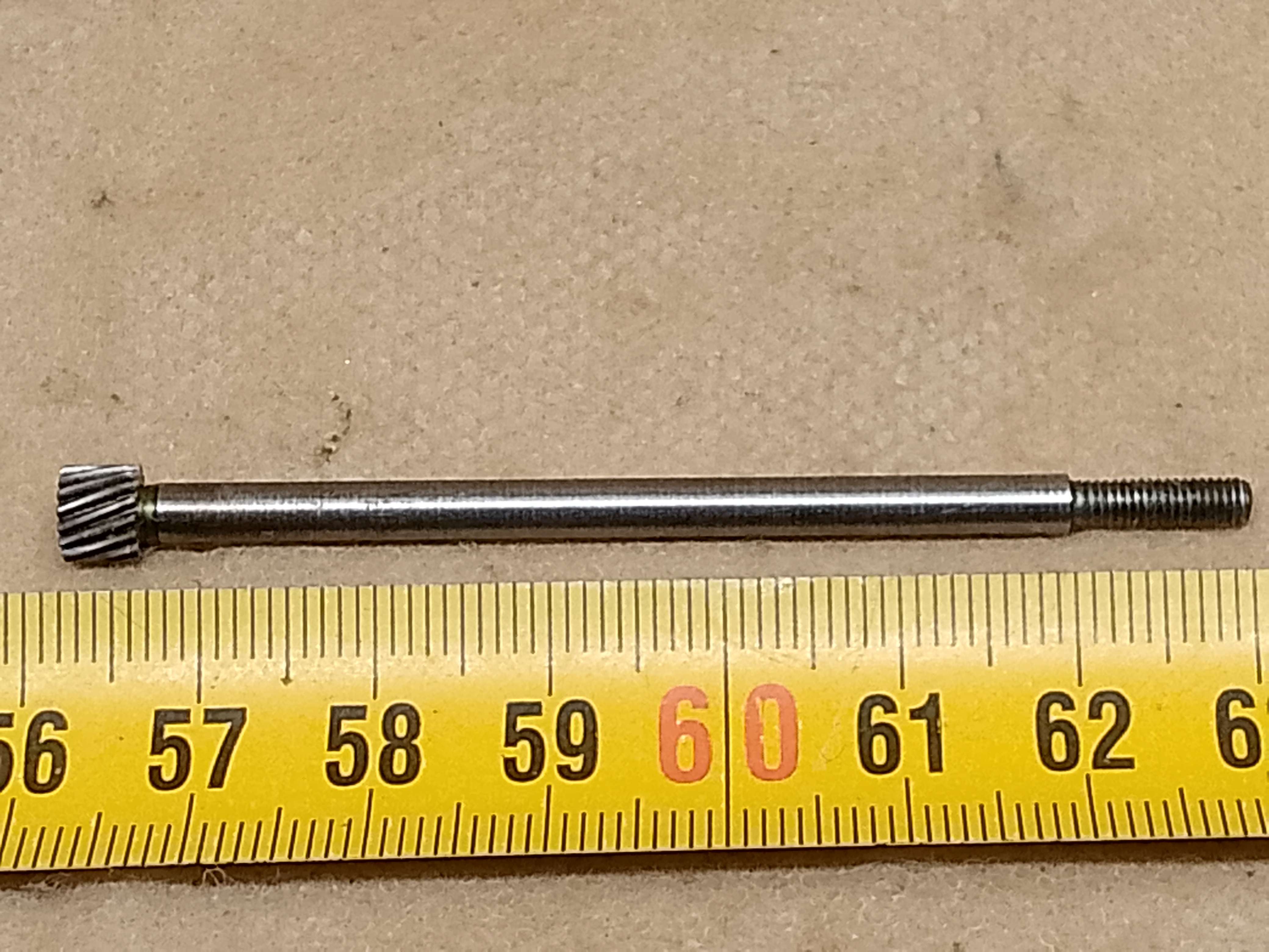 Carl Zeiss Jena Ergaval - internal gear shaft for microscope stage short manipulator