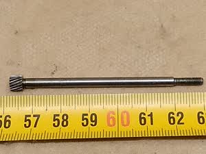 Carl Zeiss Jena Ergaval internal gear shaft for microscope stage short manipulator