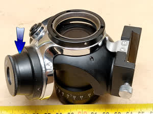 Carl Zeiss Jena Lumipan / Nf - pierścień mocujący soczewkę 3cm mikroskopowego kondensora pankratycznego - different 5 view