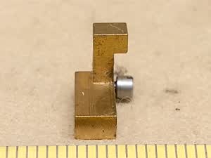 Zeiss Photomicroscope / Universal - Endanschlag des maximalen Längswegs der Tischoberfläche - XY Mikroskop-Kreuztisch Reparaturteil - thumbnail