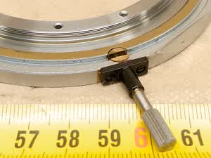 Zeiss Photomicroscope / Universal microscope stage - slewing ring with bearing balls - service spare part / repair element