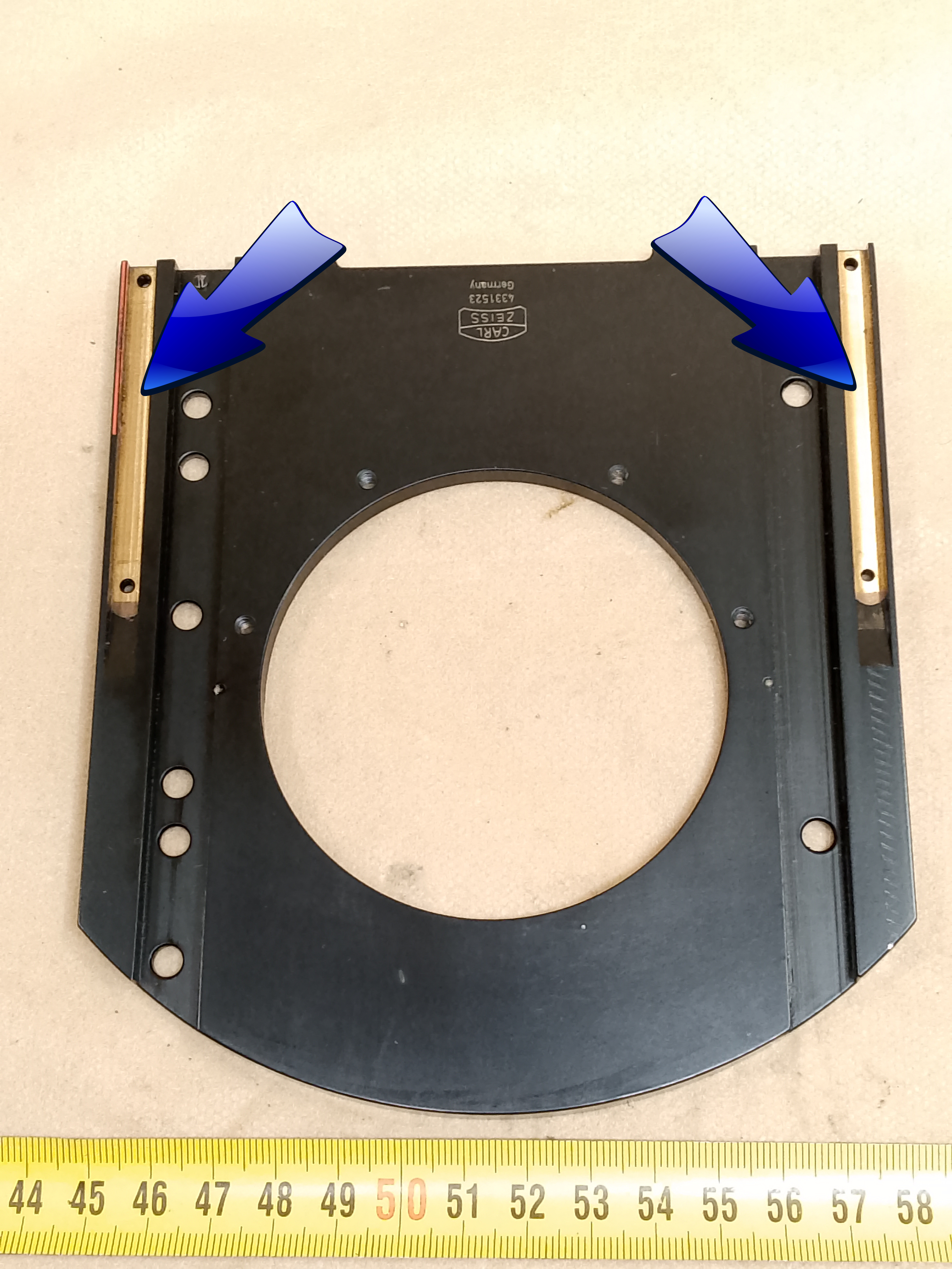 Zeiss Standard 14 / GFL - Zahnstange - XY Mikroskop-Kreuztisch Reparaturteil - Ansicht #6