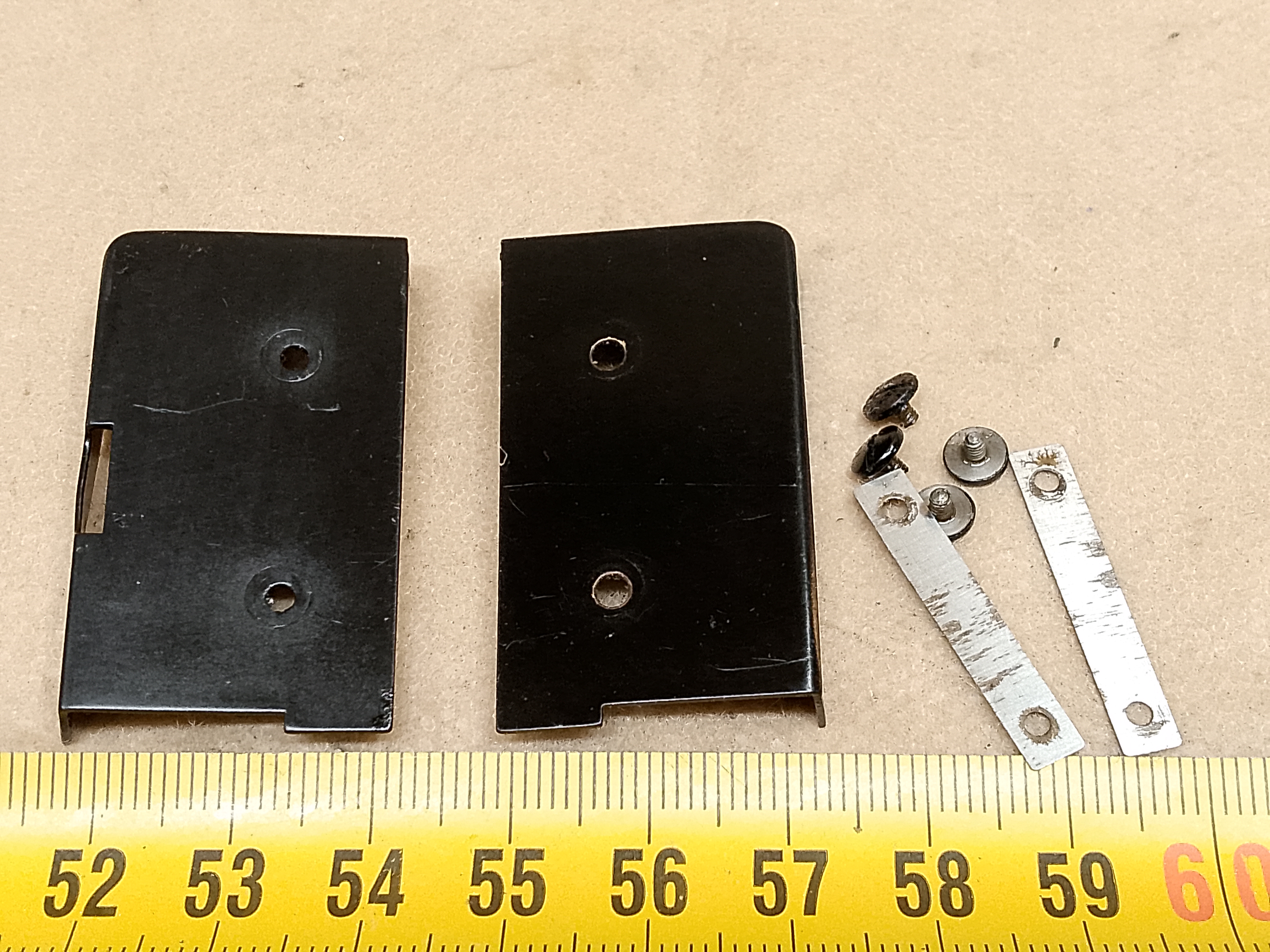 Zeiss Standard 16 / GFL microscope stage - toothed rack covers - service spare part / repair element - view #1
