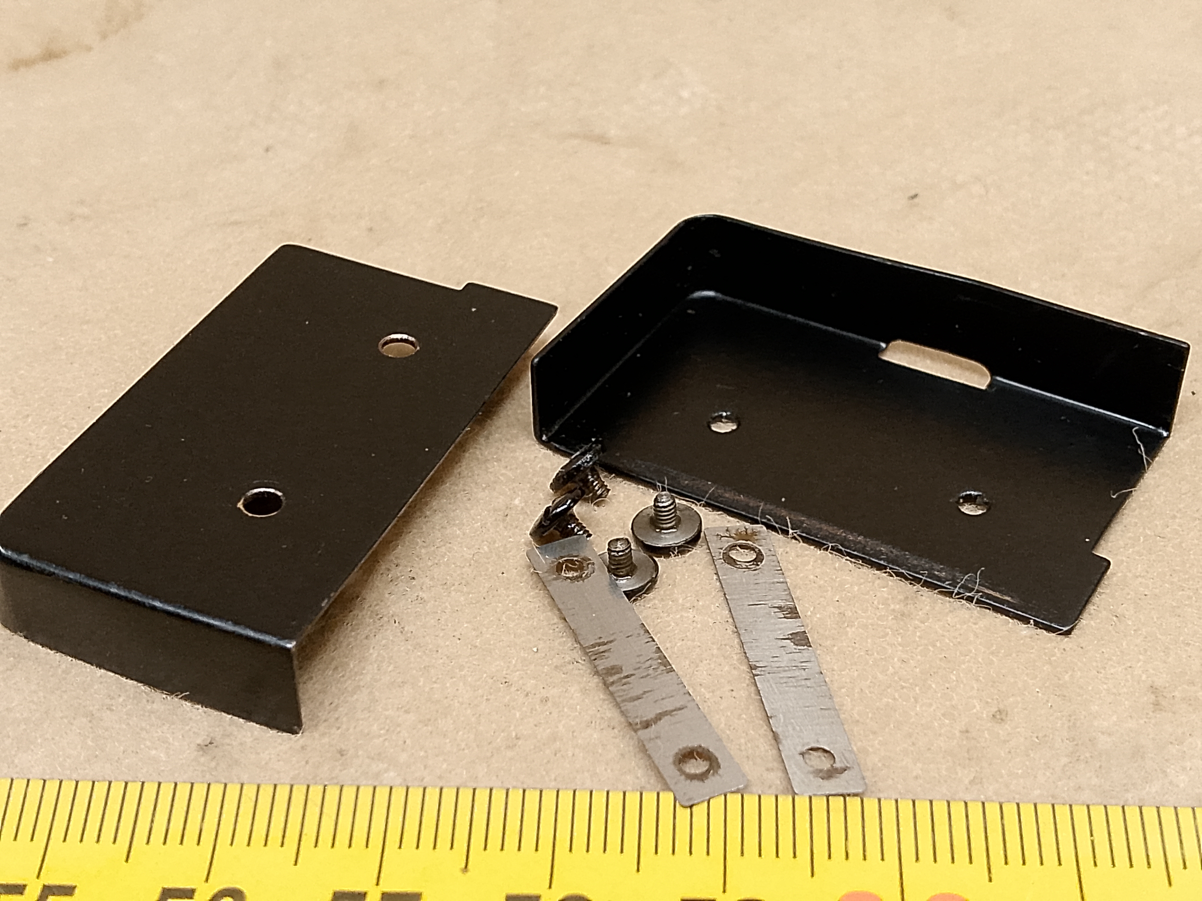 Zeiss Standard 16 / GFL microscope stage - toothed rack covers - service spare part / repair element - view #5