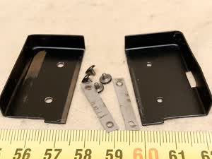 Zeiss Standard 16 / GFL microscope stage - toothed rack covers - service spare part / repair element - view #4