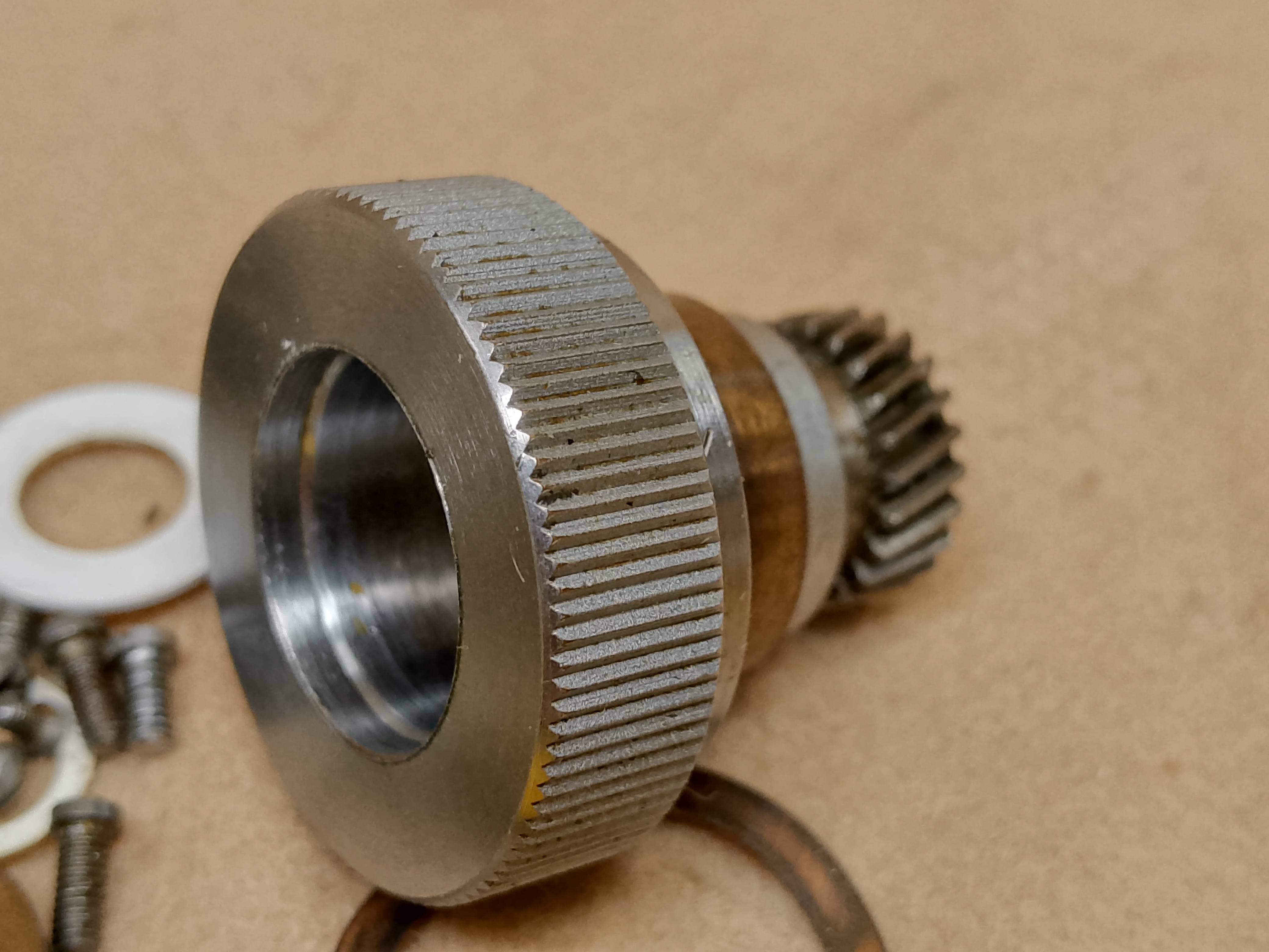 Zeiss Standard 16 / GFL - rechter Knopf für Längsverschiebung - XY Mikroskop-Kreuztisch Reparaturteil - Ansicht #7