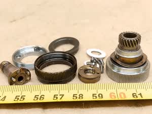 Zeiss Standard 16 / GFL microscope stage - right longitudinal shift knob - service spare part / repair element