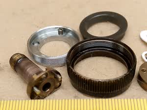 Zeiss Standard 16 / GFL - rechter Knopf für Längsverschiebung - XY Mikroskop-Kreuztisch Reparaturteil - Ansicht #4