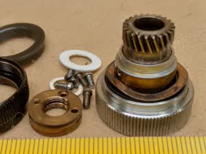 Zeiss Standard 16 / GFL - rechter Knopf für Längsverschiebung - XY Mikroskop-Kreuztisch Reparaturteil - Ansicht #5