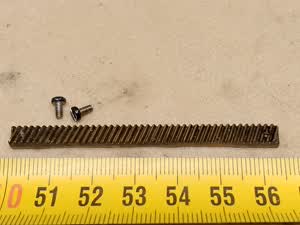 Zeiss Standard 16 / GFL microscope stage - toothed rack - service spare part / repair element