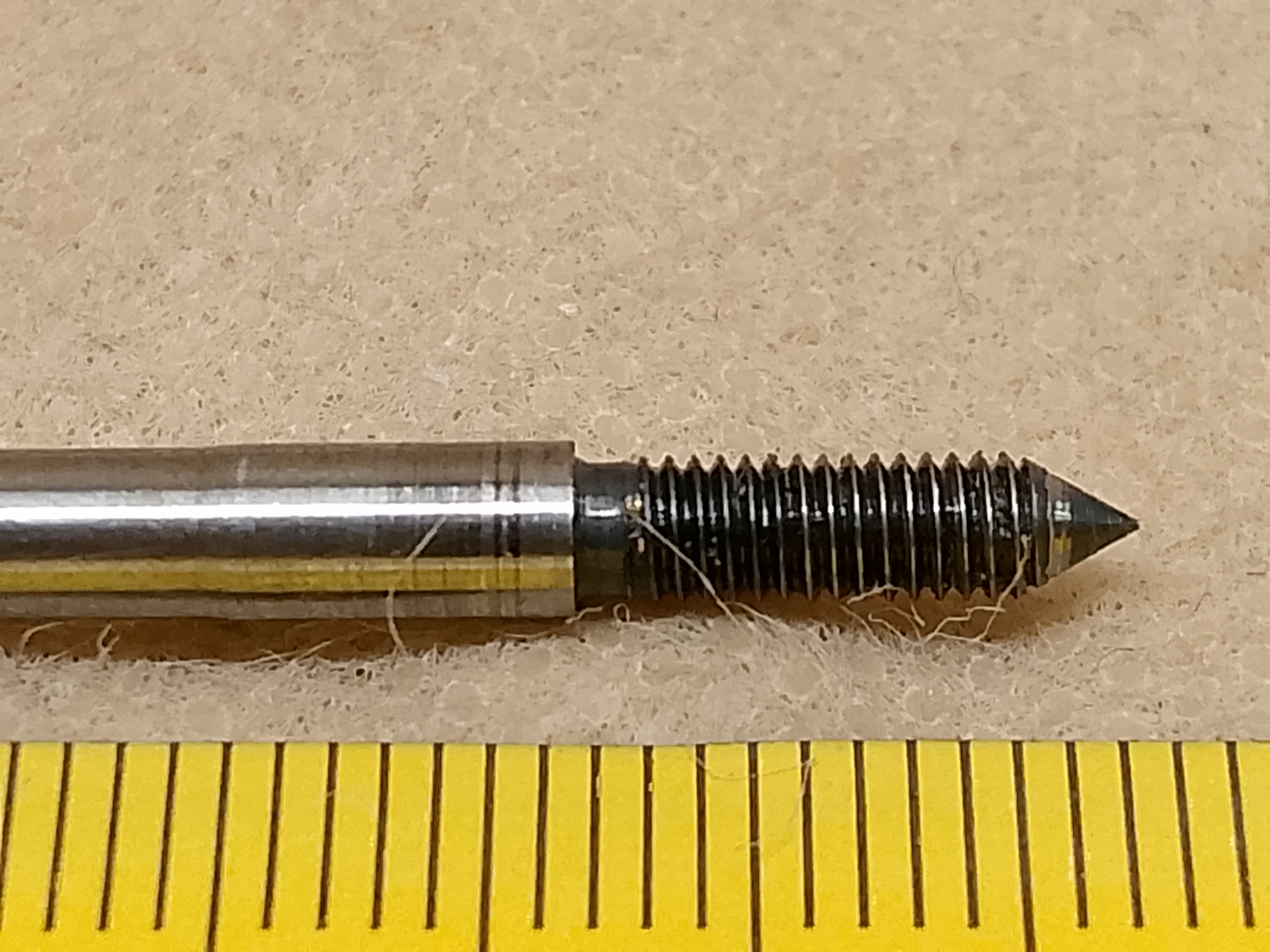 Zeiss Standard 16 / GFL microscope stage - central worm shaft - service spare part / repair element - view #6