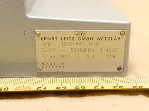 Leitz SM-LUX - podstawa mikroskopu z elektryką i przysłoną polową - ujęcie #6