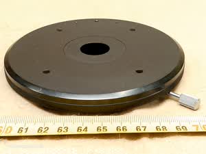 Carl Zeiss Jena Lumipan / Lg microscope rotating, round brass stage | also Lomo MBR-3 / Biolam compatible