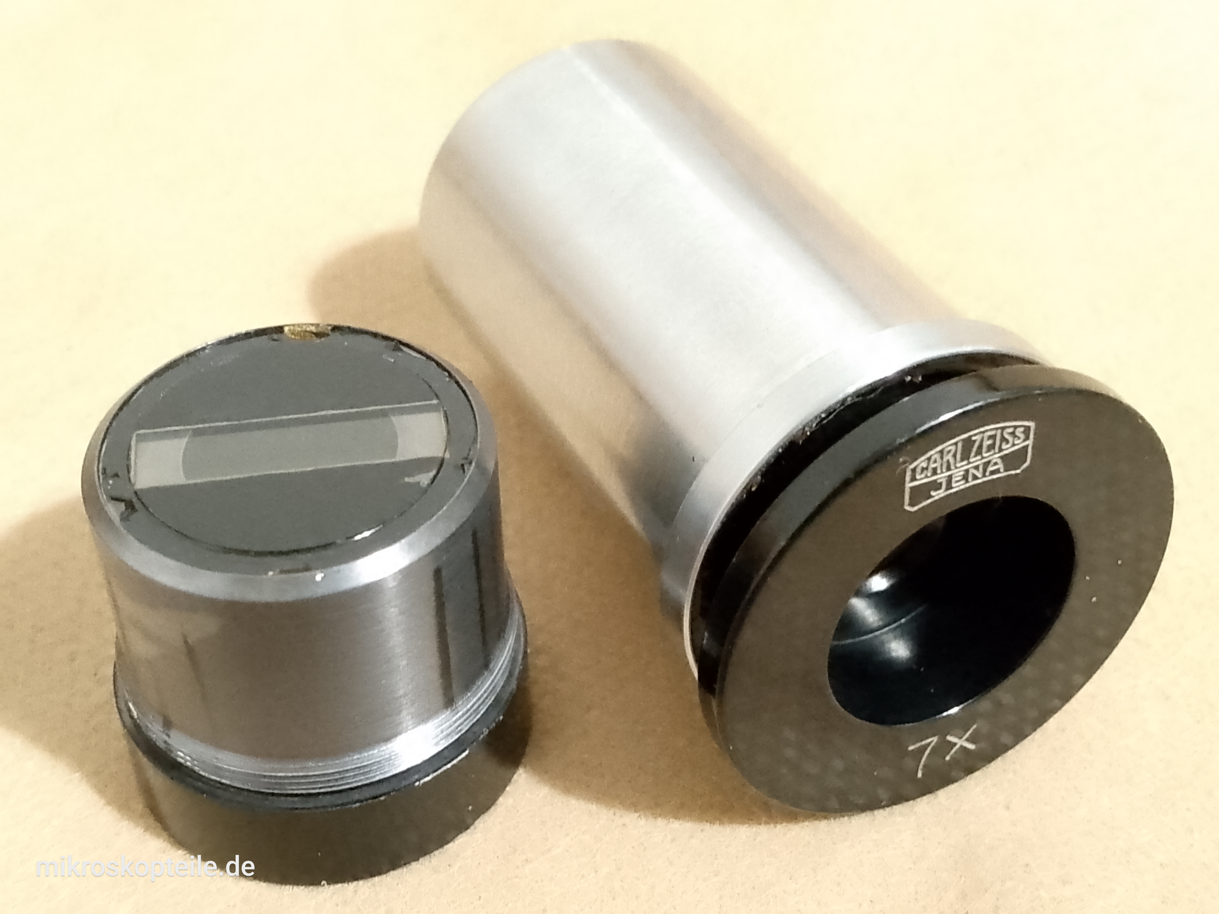 Carl Zeiss Jena 7x - mikroskopowy okular pomiarowy, mikrometr - ujęcie #5