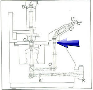 Zeiss IM 35 / ICM 405 inverses Mikroskop Kophalterlinse Ersatzteil - thumbnail