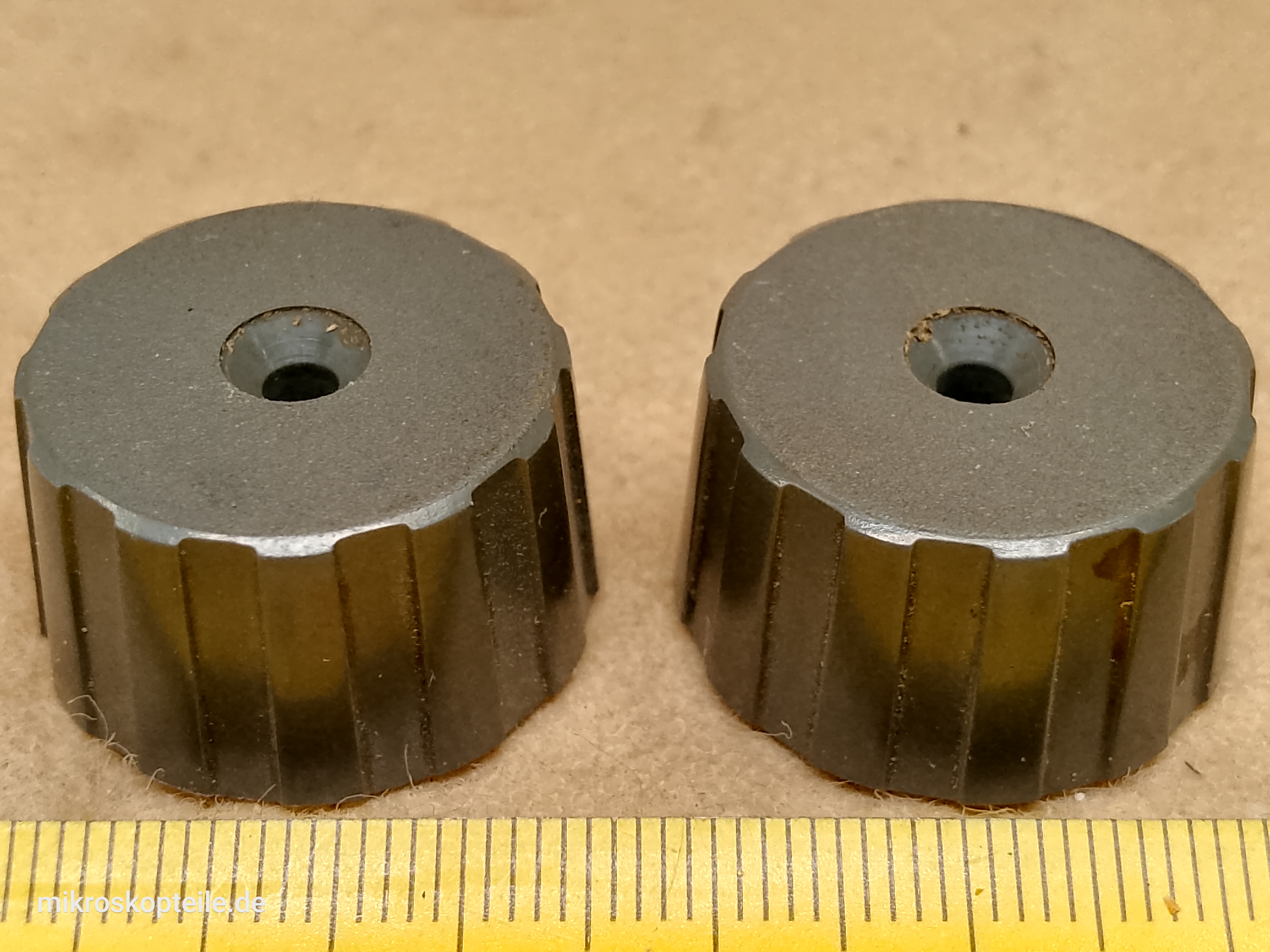 Carl Zeiss Jena Ergaval / Amplival microscope fine focus knobs - view #4