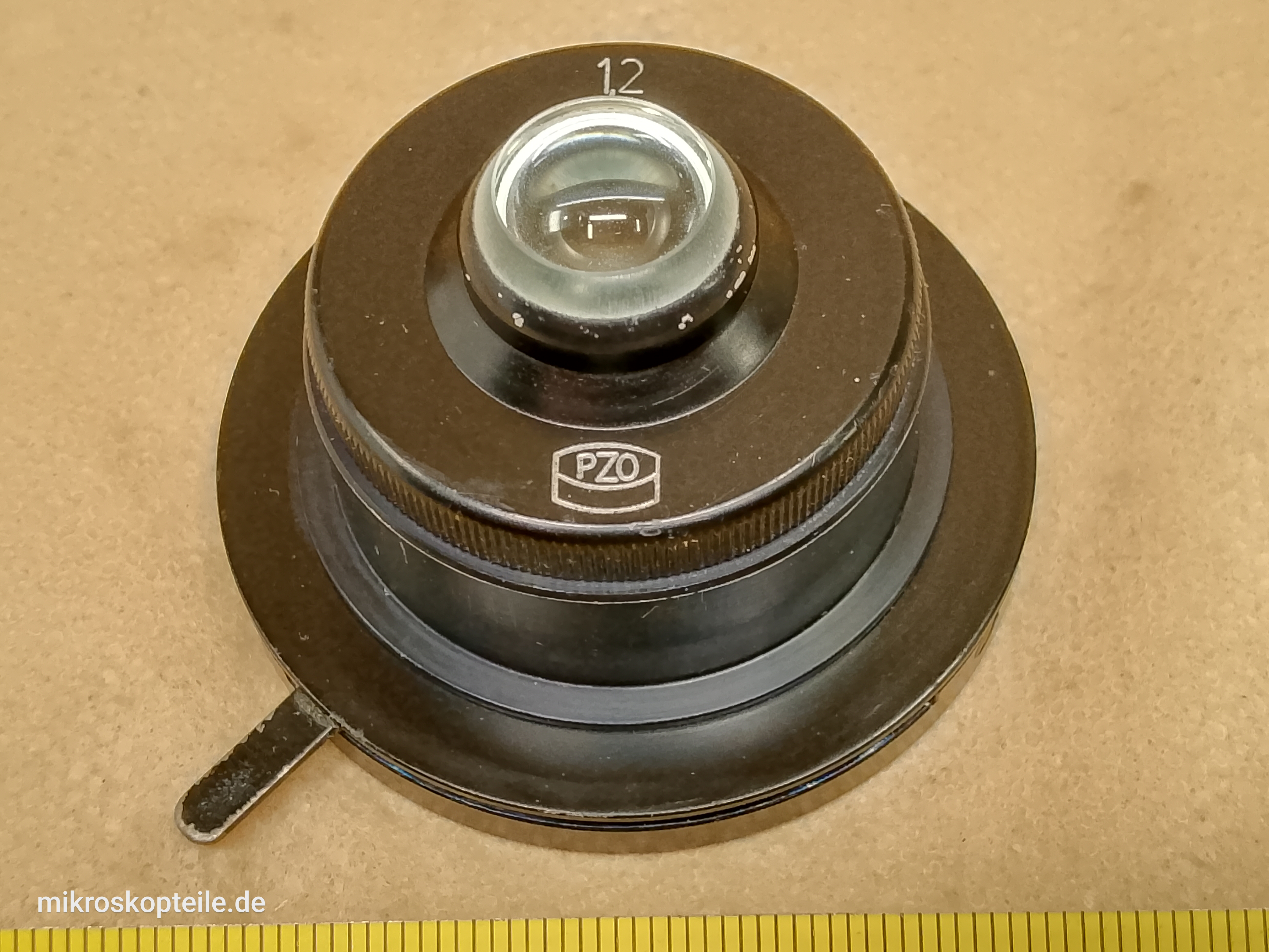 PZO MinO Kondensor mikroskopowy PZO 37 mm, przysłona irysowa, N.A. 1,2 - ujęcie #1