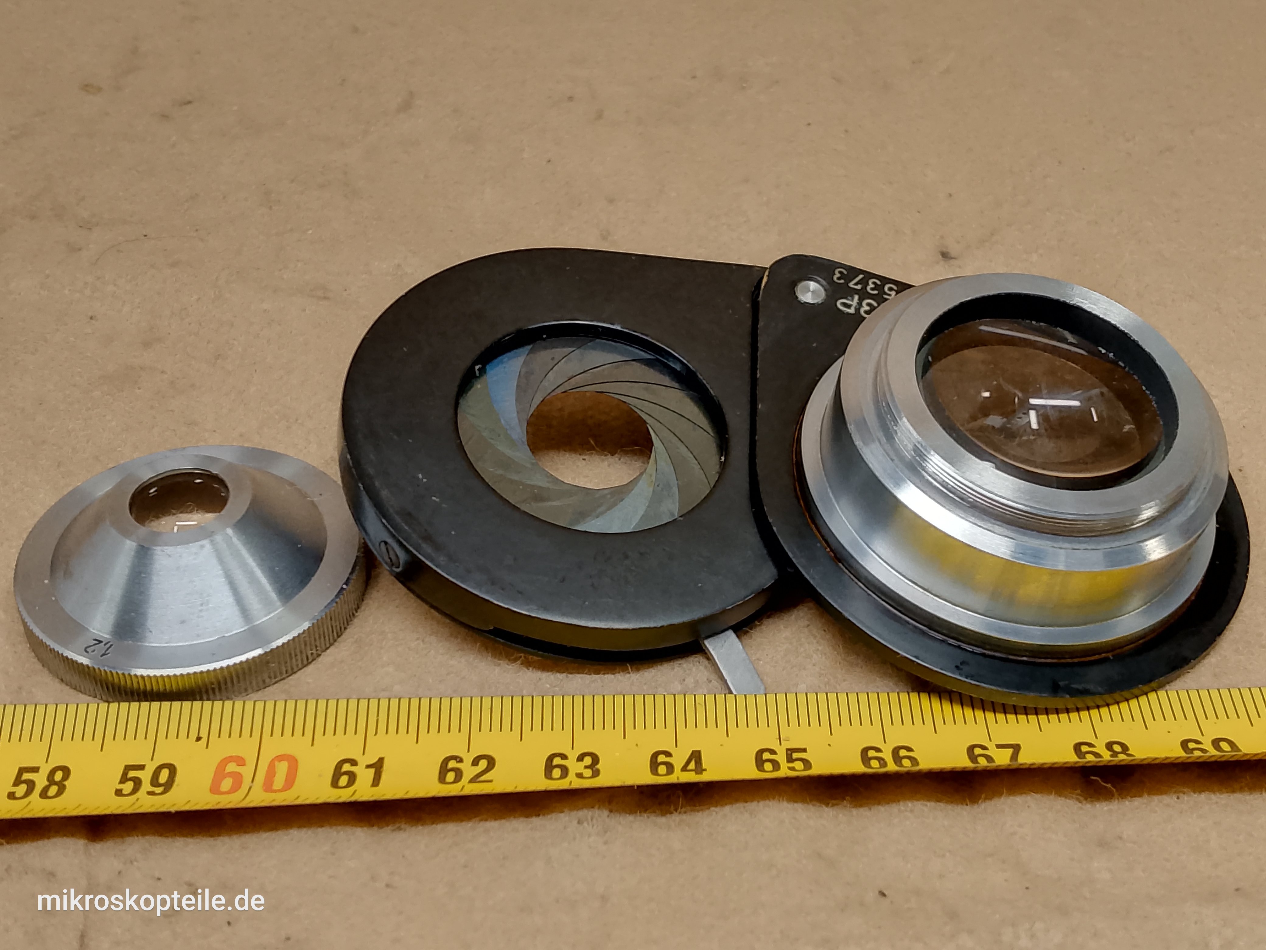 PZO Studar K3P kondensor mikroskopowy Abbego 39,5 mm, przysłona irysowa, N.A. 1,2 - ujęcie #5