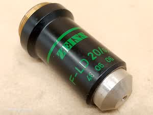 Zeiss ID 02 inverted microscope Ph1 F-LD 20/0,25 160/2 PN 46 06 06 phase contrast microscope objective (460606) - thumbnail