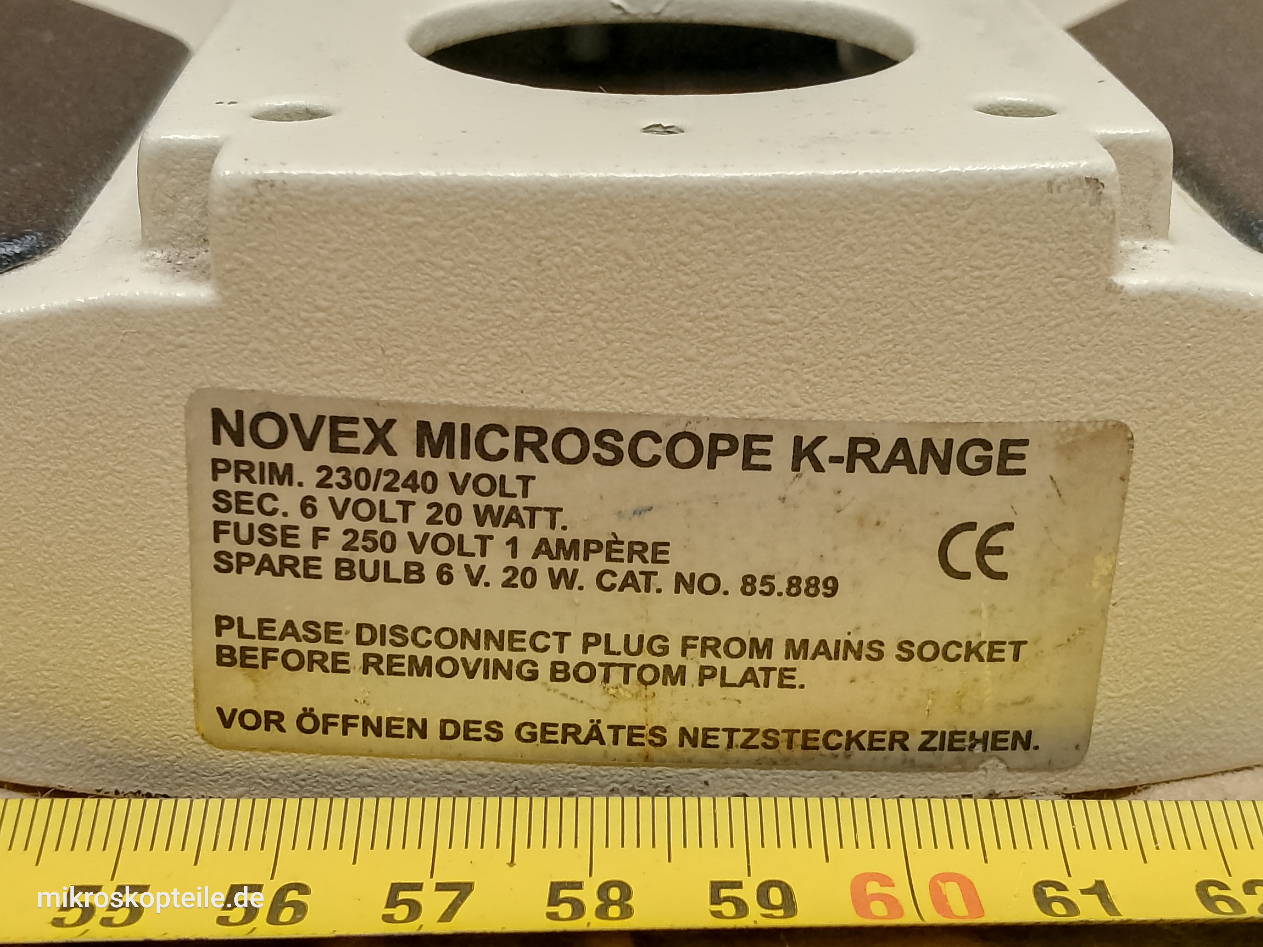 Euromex Novex K-Range pusta podstawa mikroskopu - ujęcie #5