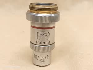 PZO Biolar DIC obiektyw mikroskopowy 10/0,24 PI 160/- polaryzacyjno-interferencyjny