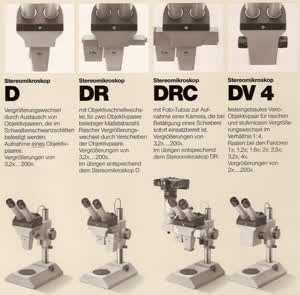 Zeiss DRC / DV 4 STEMI - lewy uchwyt pryzmatu i tubusu okularowego mikroskopu stereoskopowego - ujęcie #11