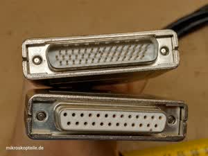 Leica Märzhäuser XYZ kabel kontrolera zmotoryzowanego stolika mikroskopowego CTR LAS Oasis DB25 - DB44 - ujęcie #6