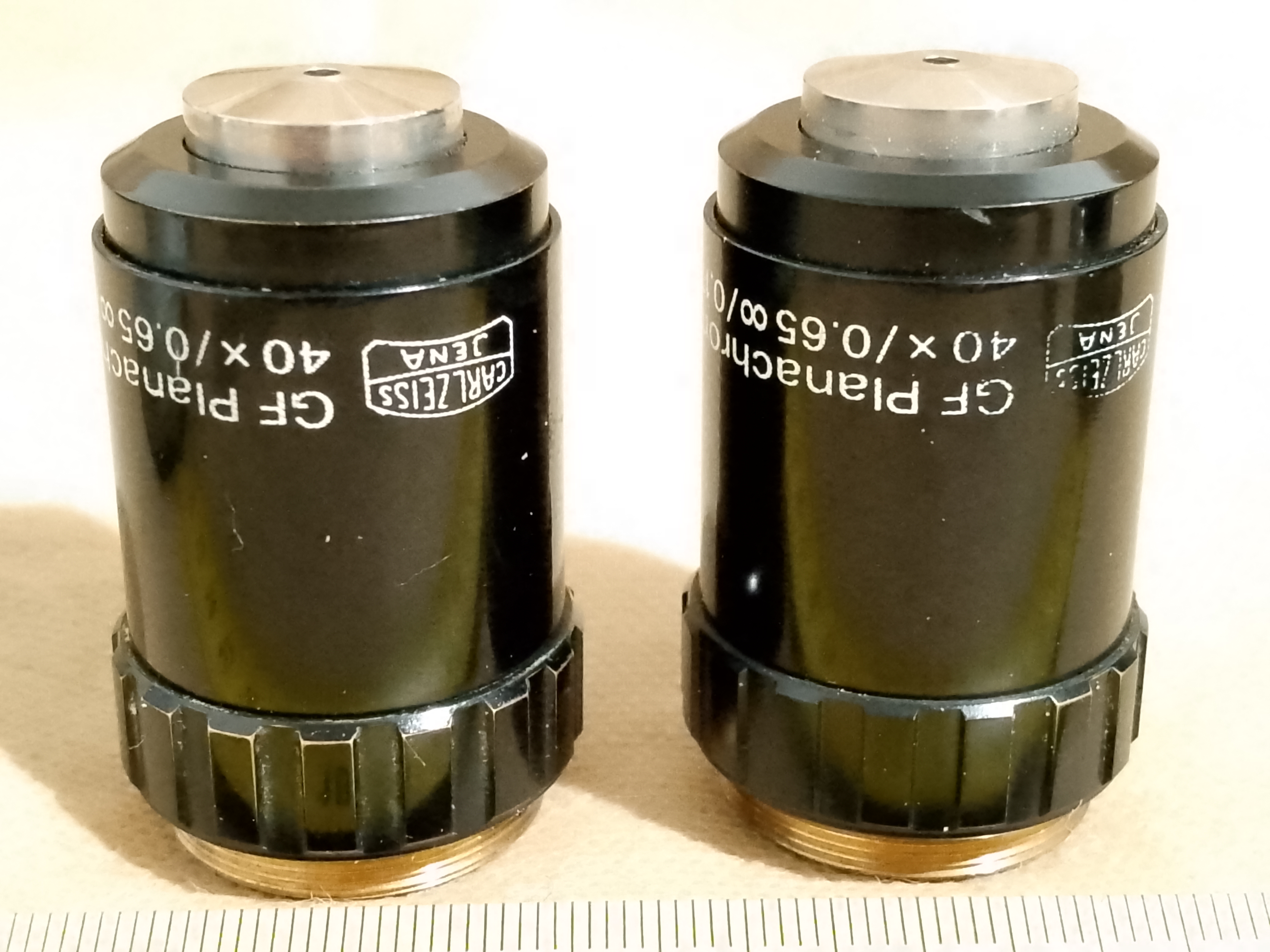 Carl Zeiss Jena Jenaval / Jenamed - obiektyw mikroskopowy GF-Planachromat 40x/0.65 oo/0,17-A, nieskończoność, - ujęcie #1