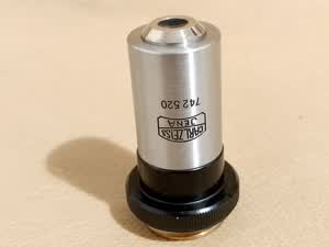 Carl Zeiss Jena Amplival Planachromat 10/0,25 160/- microscope objective 10x