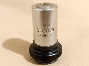 Carl Zeiss Jena Amplival Semiplan 6,3/0,16 160/- microscope objective 6,3x for macro-photography