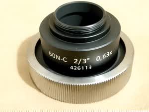 Zeiss Axio Imager A1 - adapter C-mount 60N-C 23 0,63x P/N 426113 do podłączenia kamery lub aparatu foto do mikroskopu (42 61 13) - different 2 view