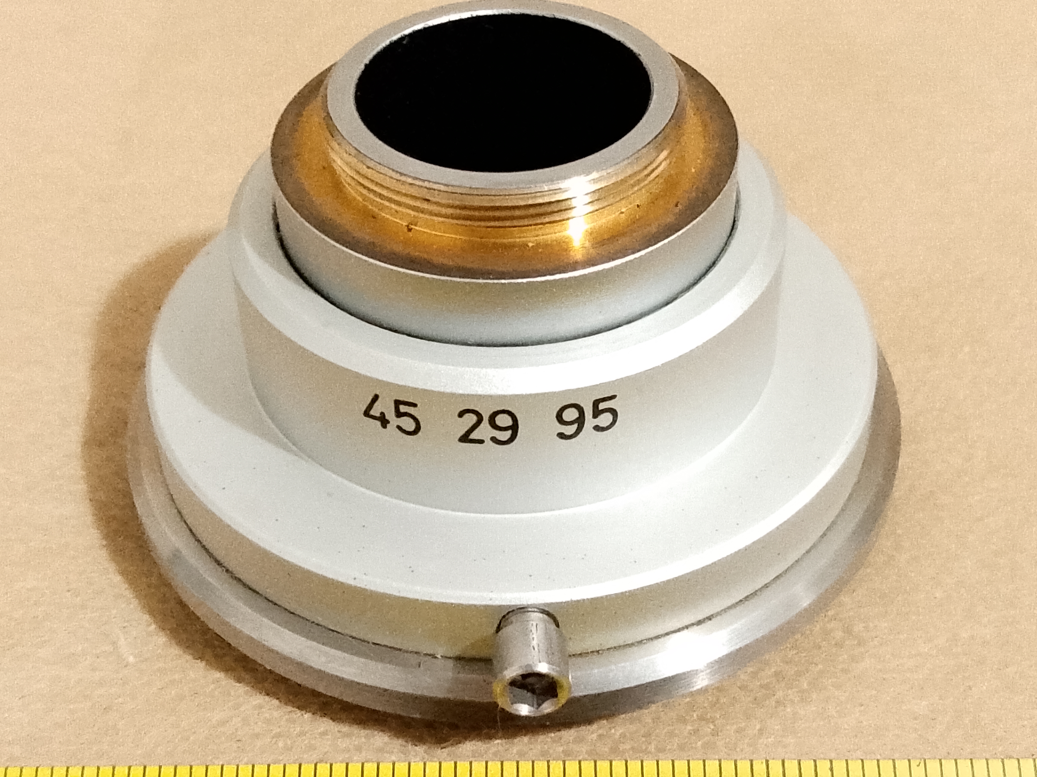 Zeiss Axioskop P/N 452995 - mikroskopowy adapter C-mount 1,0x, foto, kamera, 44 mm (45 29 95) - ujęcie #1