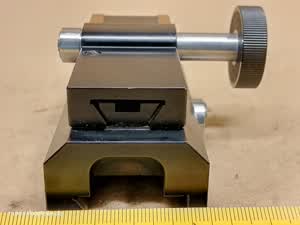 Carl Zeiss Jena Nf microscope condenser support | focusing knob, rack and pinion - thumbnail