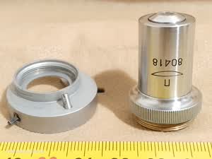 Lomo MIN-8 20 0,40 P polarization microscope objective with pol RMS objective adapter