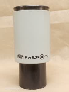 Carl Zeiss Jena Jenaval / Jenamed PW 6,3x 25 microscope eyepiece 30 mm - thumbnail