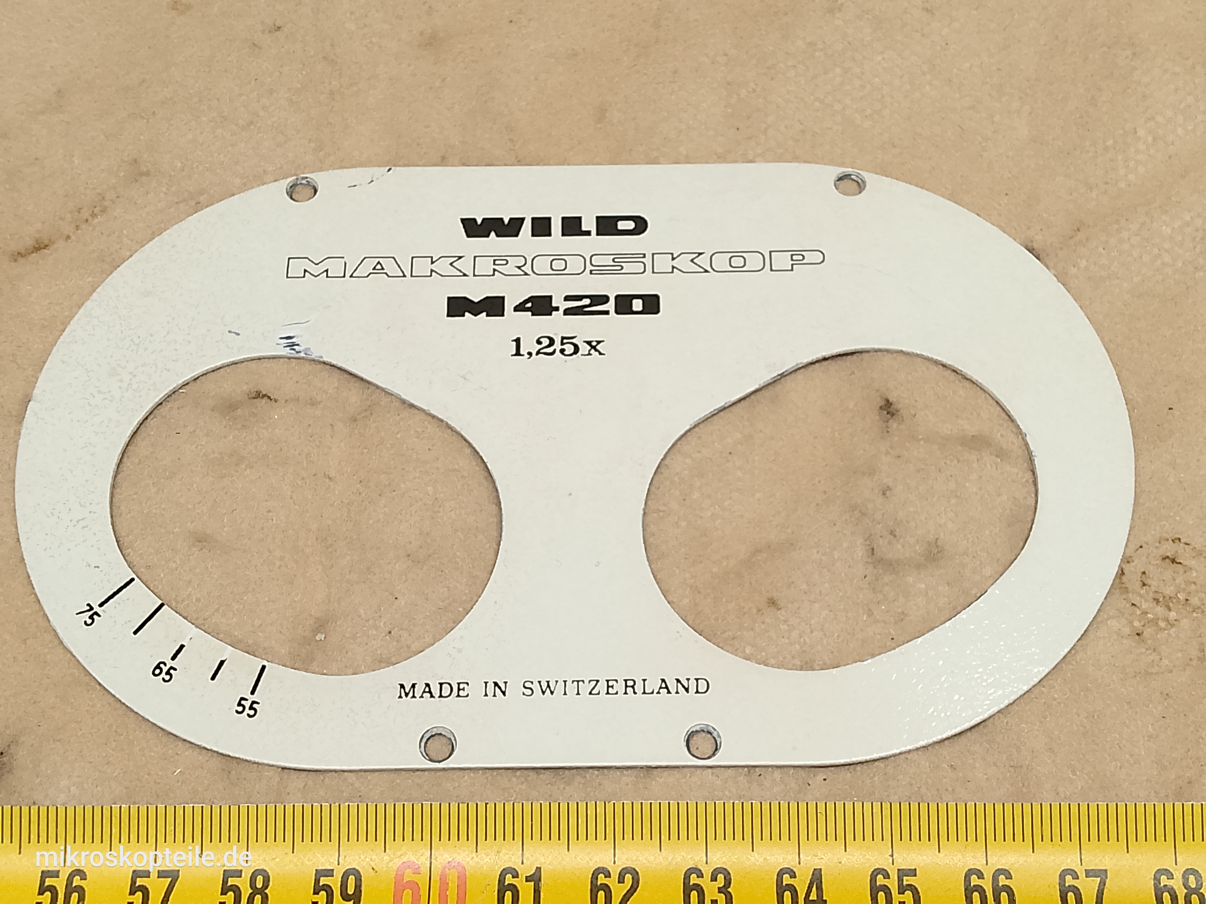 Wild M420 / Leica M420 Makroskop - osłona przednia trójokularowej głowicy foto - ujęcie #1