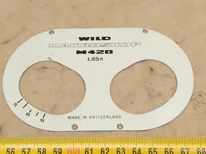 Wild M420 / Leica M420 Makroskop - osłona przednia trójokularowej głowicy foto - ujęcie #1
