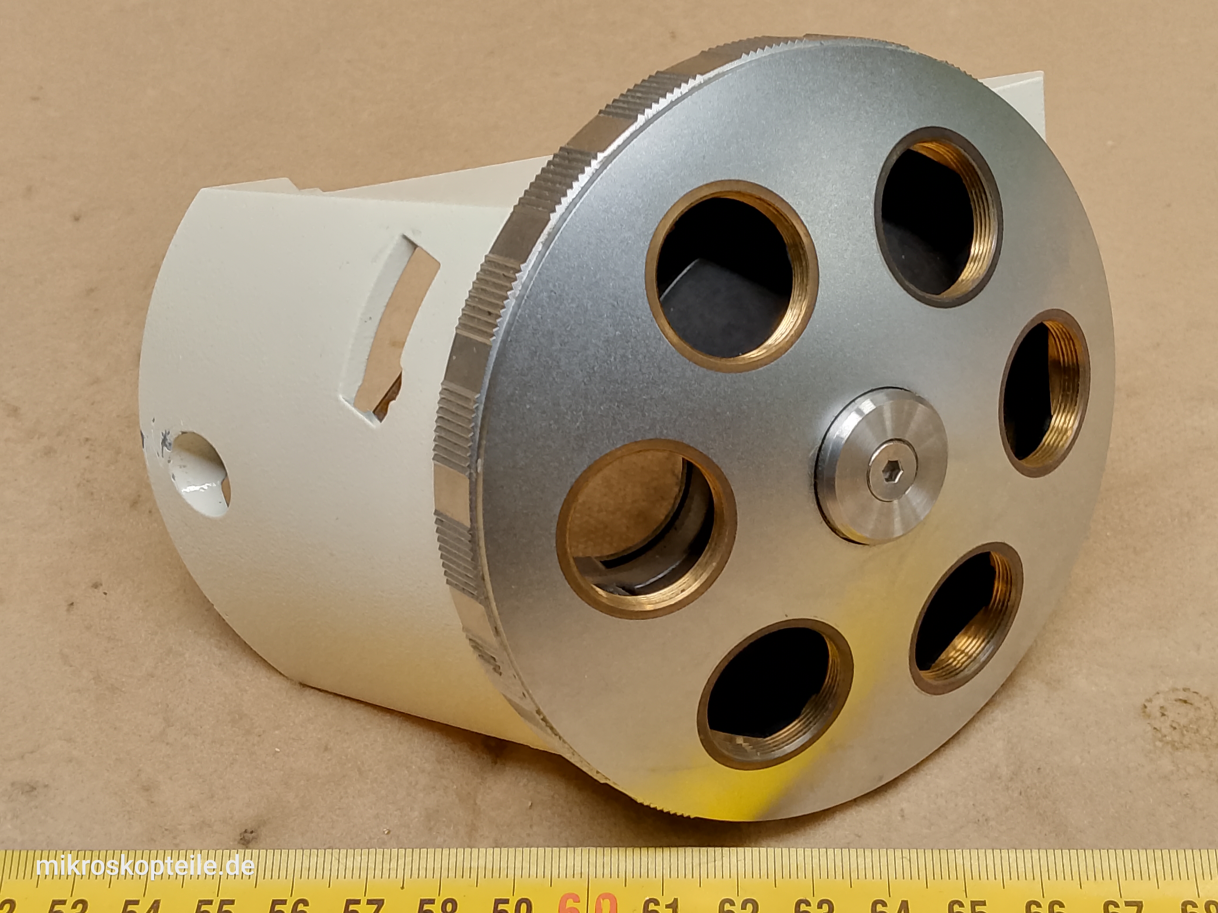 Zeiss Axioskop 20, P/N 453125 - 6-pozycyjny rewolwer obiektywowy RMS do mikroskopu - different 1 view