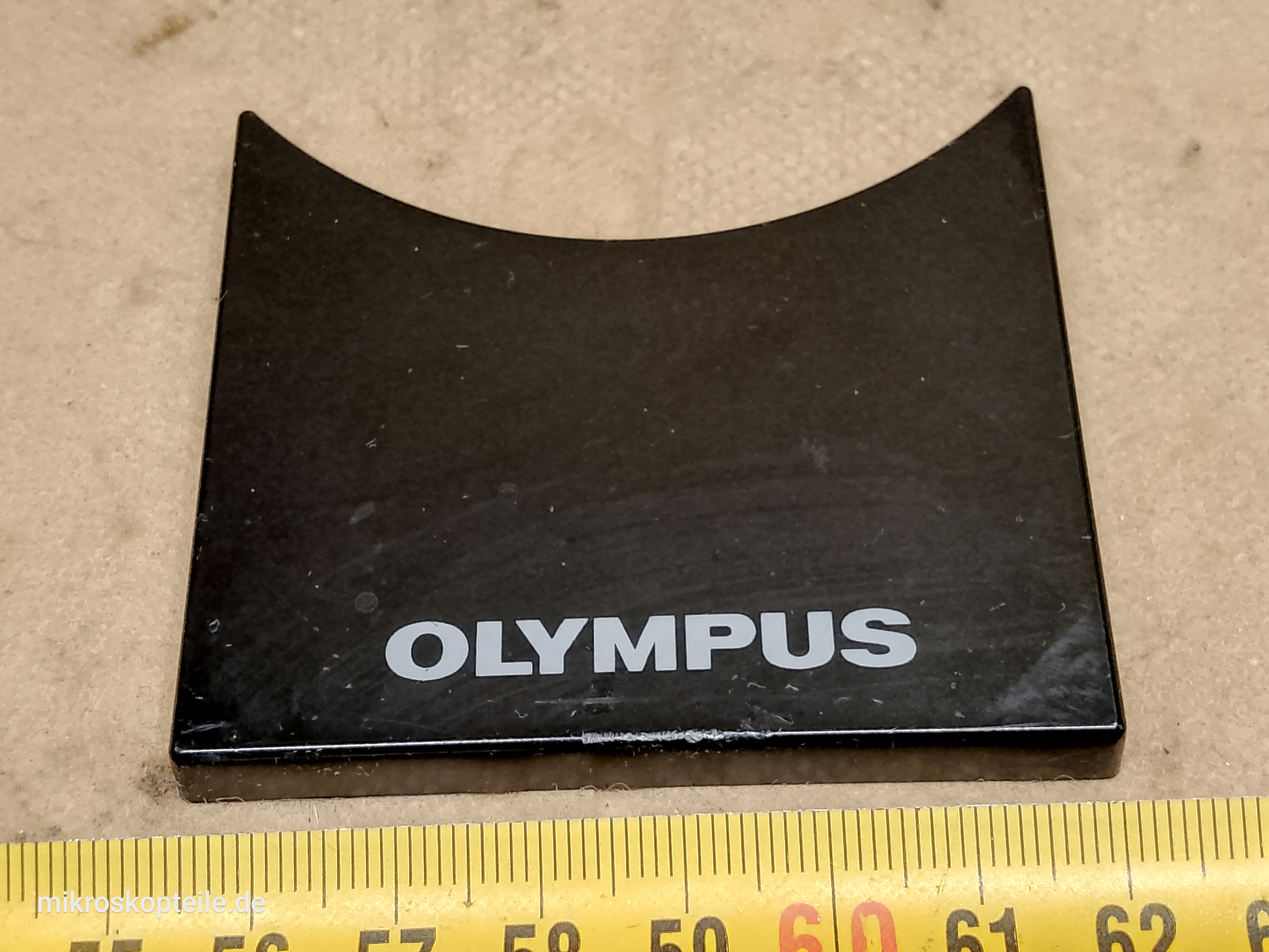 Olympus BX40 - przednia plakietka z nazwą | część do serwisu i naprawy mikroskopu - ujęcie #1