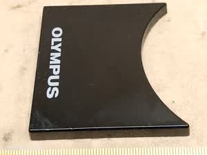 Olympus BX40 microscope front nameplate | repair spare part