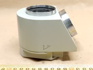Carl Zeiss Jena Amplival / Ergaval microscope trinocular photo tube | Lomo Biolam compatible trino head - thumbnail