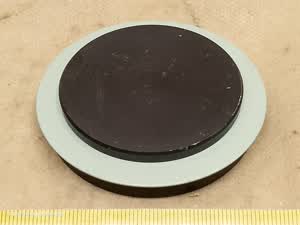 Carl Zeiss Jena Amplival / Vertival microscope light collector cover plug - thumbnail