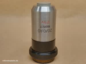 Carl Zeiss Jena Nf 20/0,40 160/0,17 Phv Phase Contrast microscope objective 20x