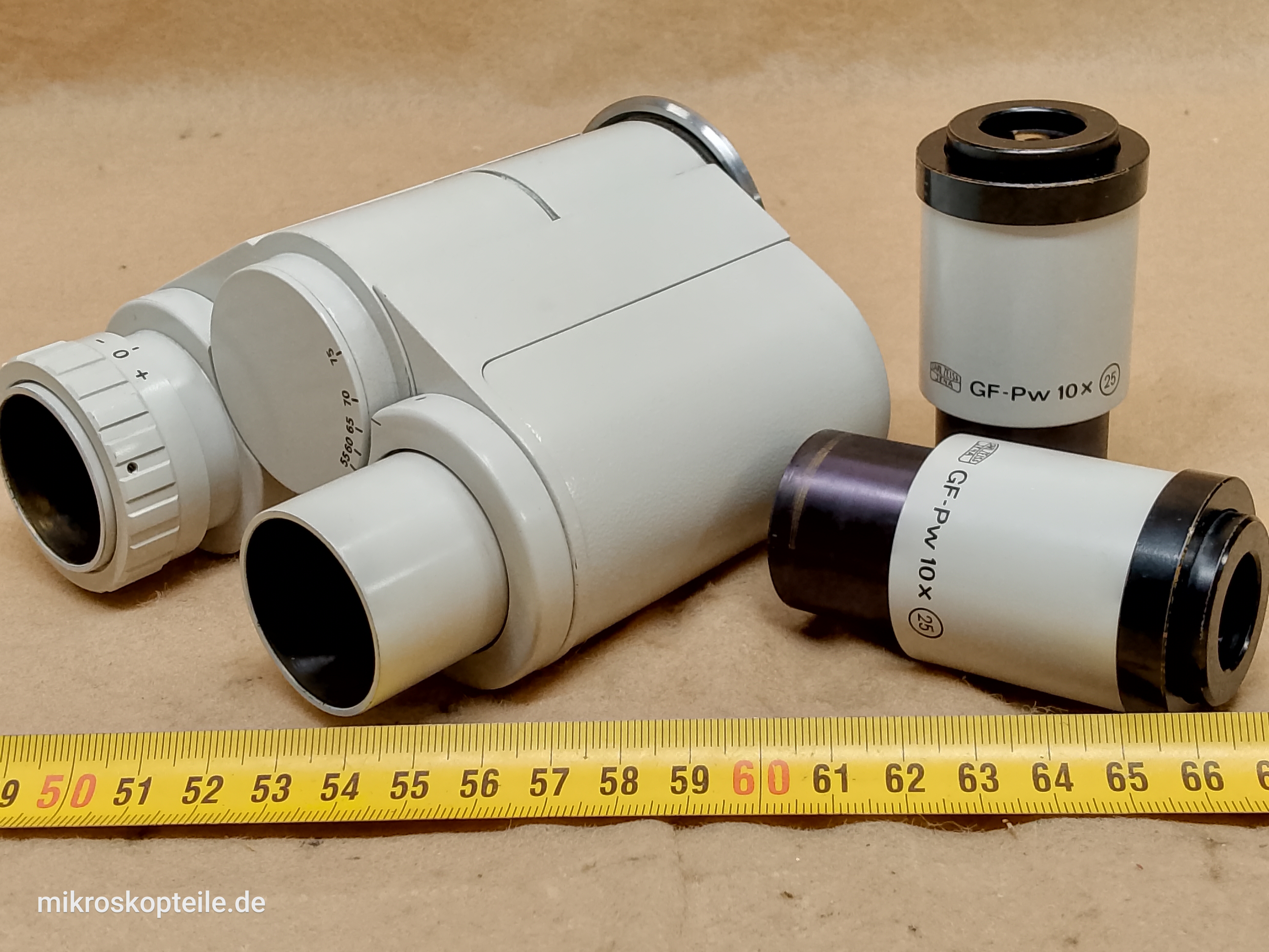 Carl Zeiss Jena Jenaval / Jenamed - głowica mikroskopowa i 30 mm okulary GF-Pw 10x (25) - ujęcie #1