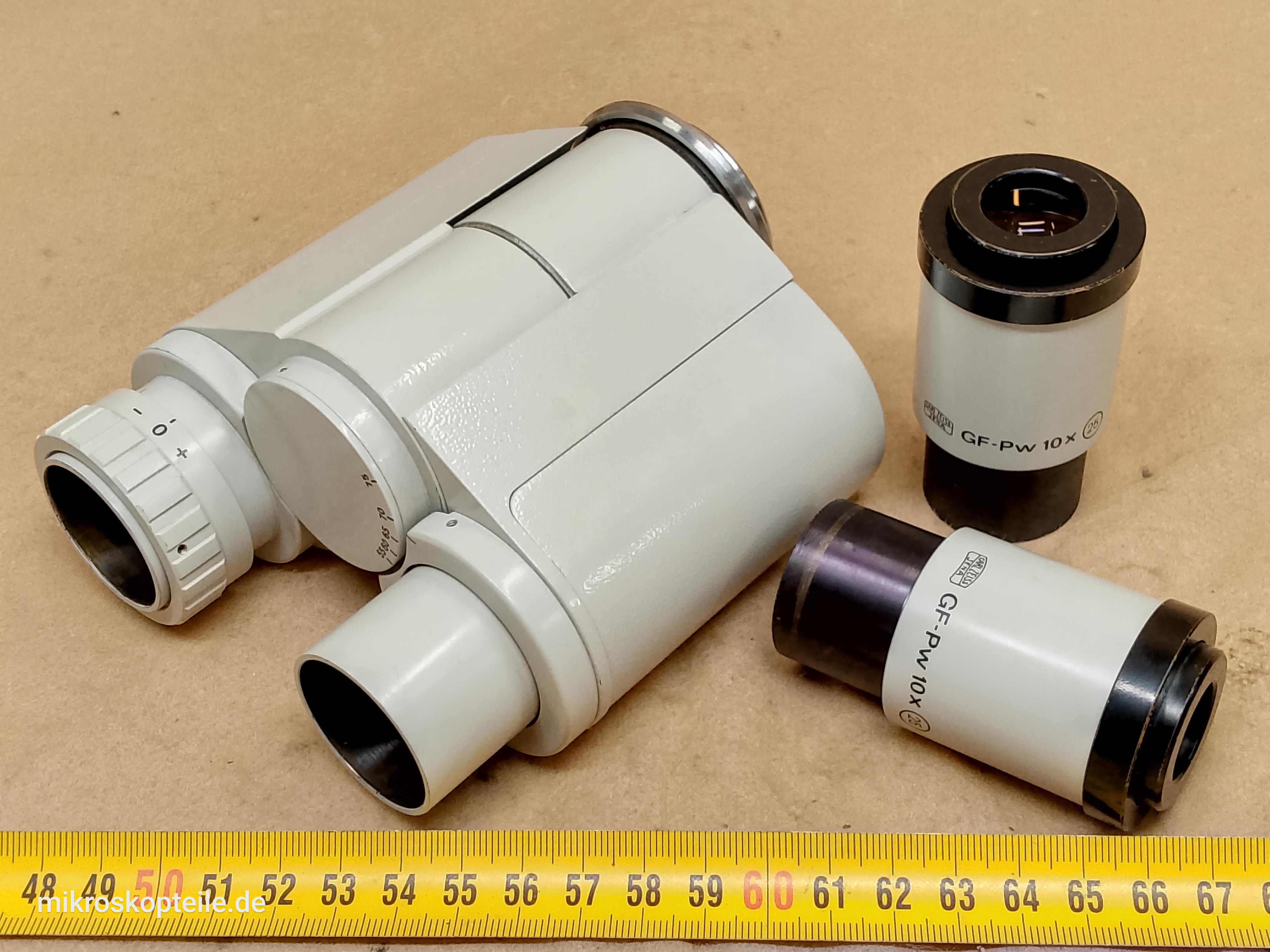 Carl Zeiss Jena Jenaval / Jenamed - głowica mikroskopowa i 30 mm okulary GF-Pw 10x (25) - ujęcie #2