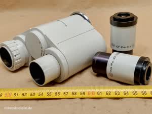 Carl Zeiss Jena Jenaval / Jenamed - głowica mikroskopowa i 30 mm okulary GF-Pw 10x (25) - ujęcie #1