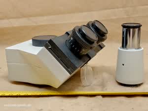 Omax M82e / M83e - mikroskopowa głowica trino photo z adapterem kamery - thumbnail