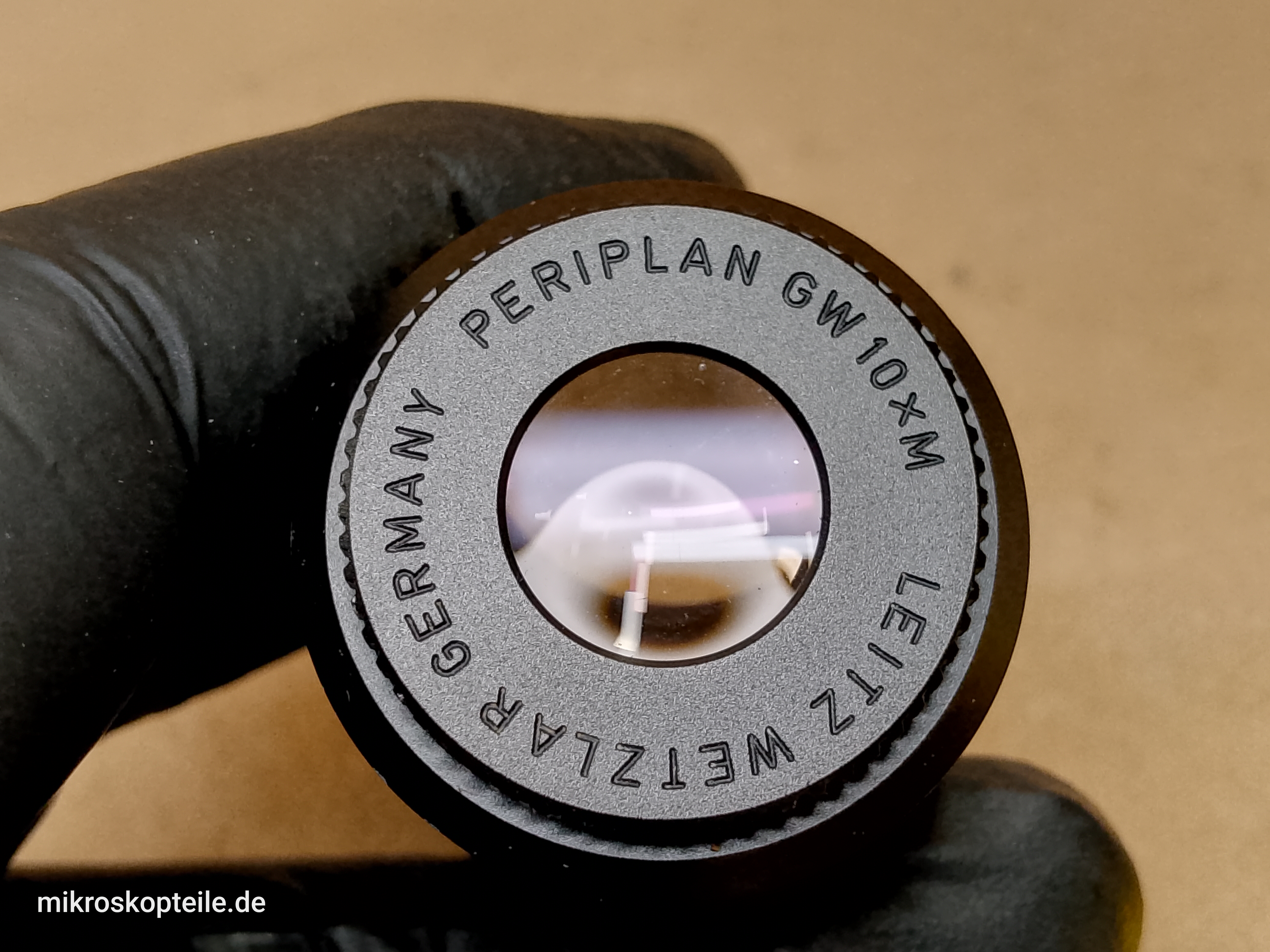 Leitz Wetzlar Periplan GW 10xM - mikroskopowy okular pomiarowy, mikrometr - ujęcie #1