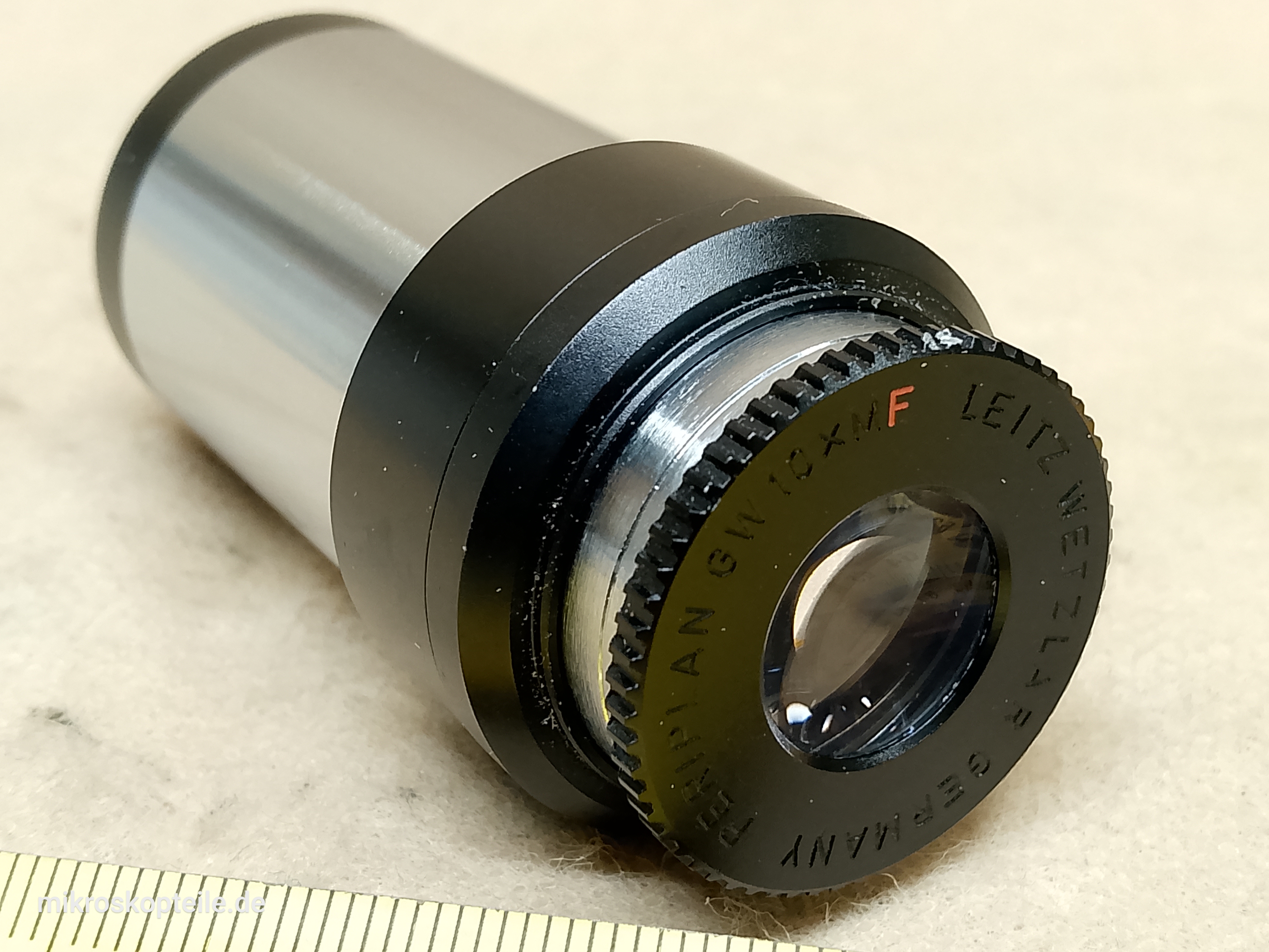 Leitz Wetzlar Periplan GW 10xMF mikroskopowy okular 30 mm z regulacją ostrości, siatka fotograficzna - ujęcie #5